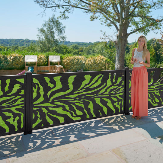 Malawi Decorative Fence - 180x90cm - with our aluminium posts