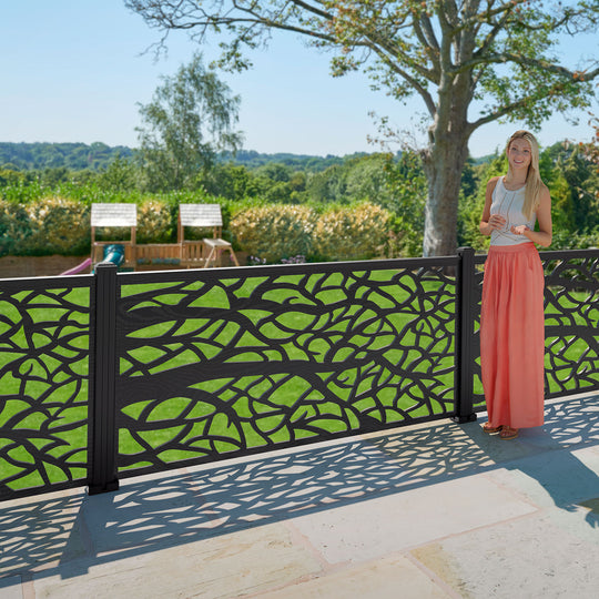 Twilight Decorative Fence - 180x90cm - with our aluminium posts