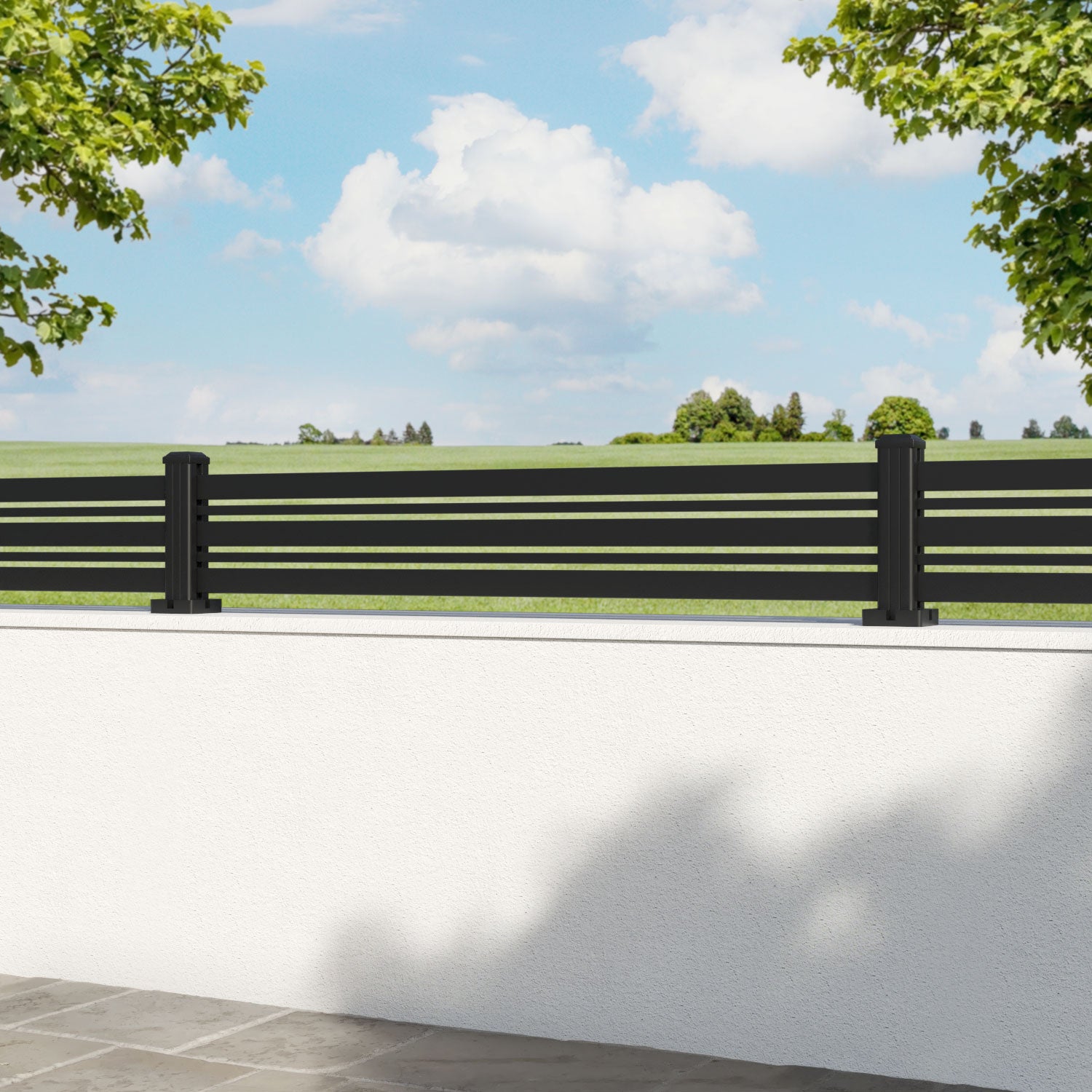 Albany Aluminium Fence Panel - with our aluminium posts