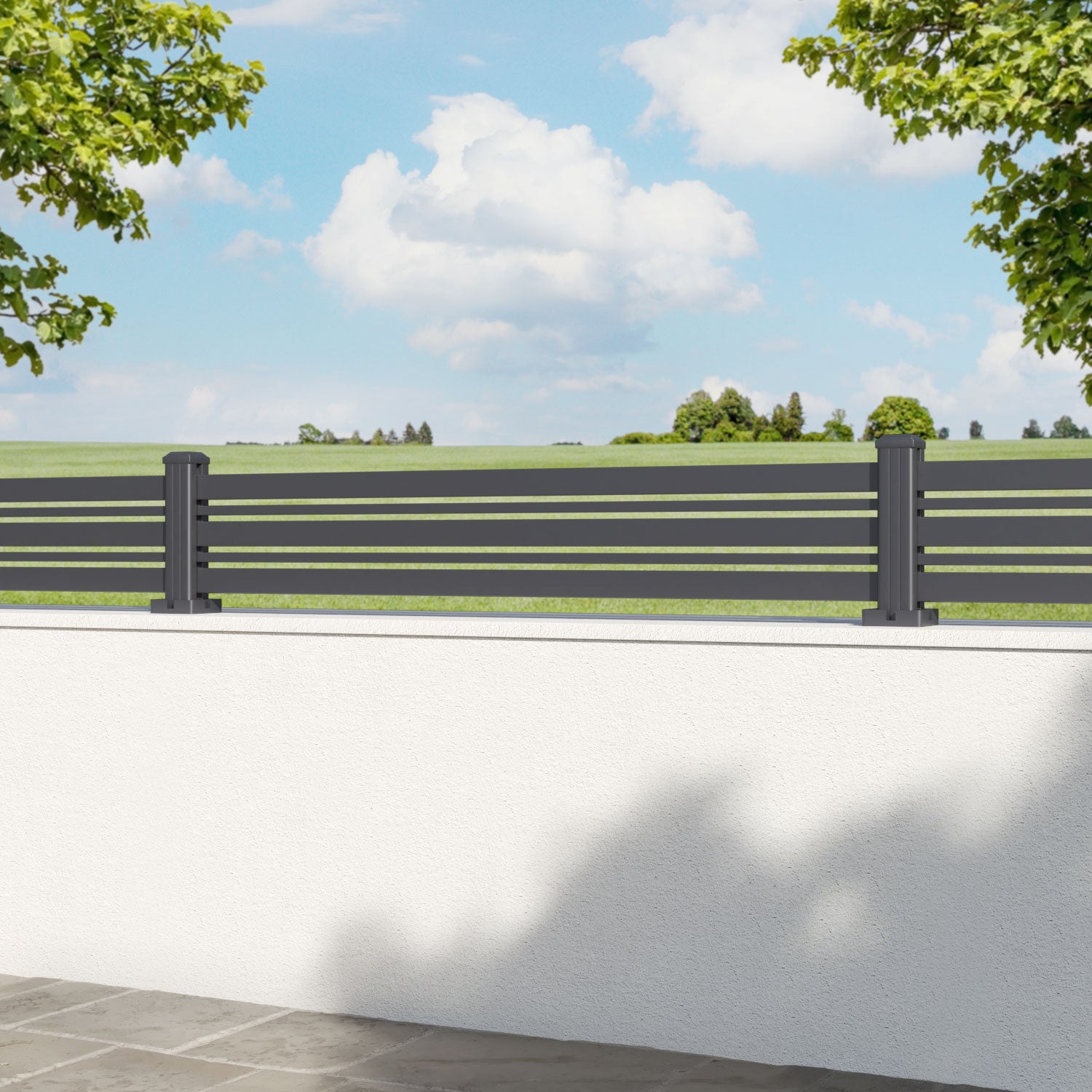 Albany Aluminium Fence Panel - with our aluminium posts