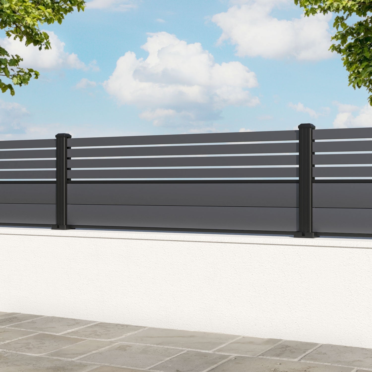 Milton Aluminium Fence Panel - with our aluminium posts