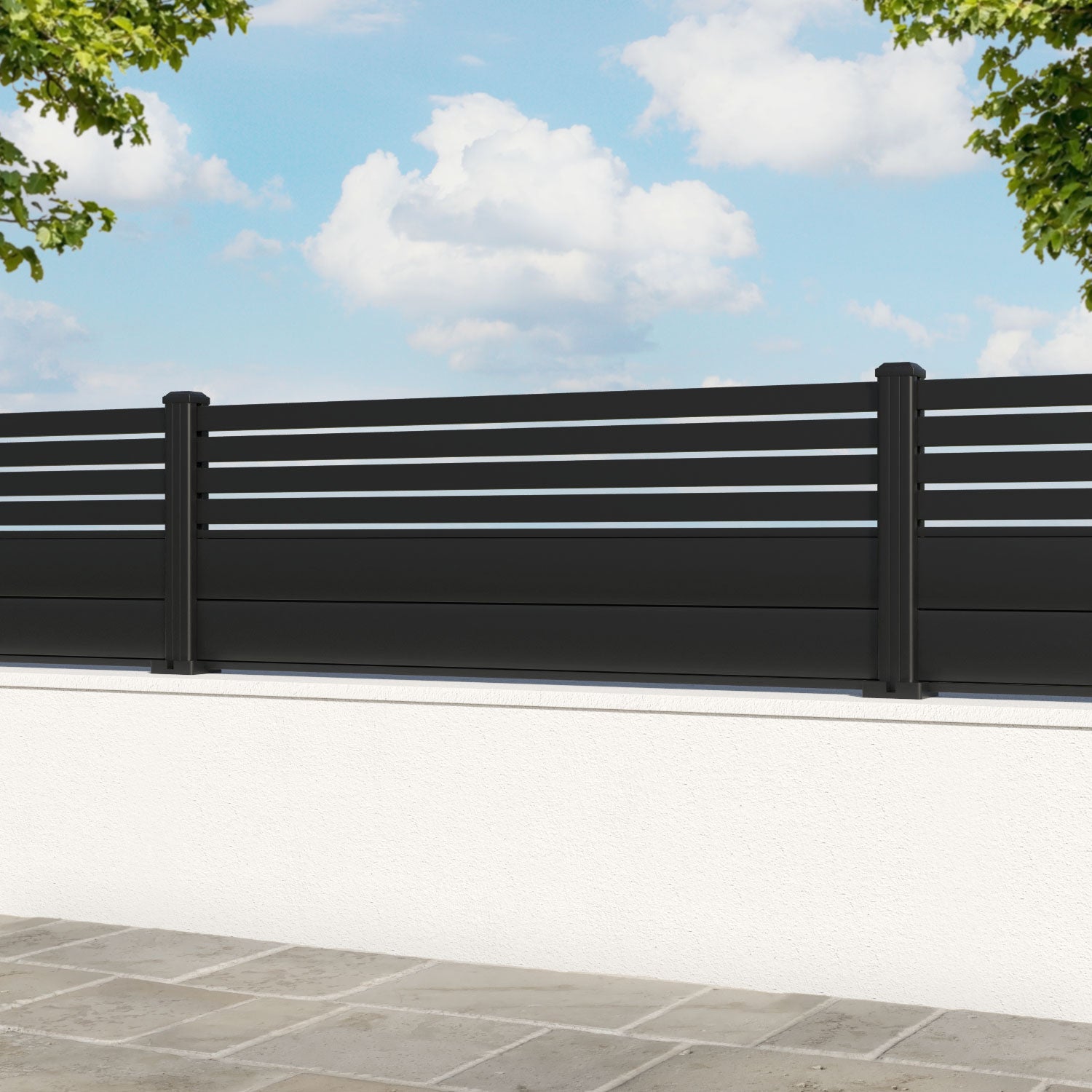 Milton Aluminium Fence Panel - with our aluminium posts