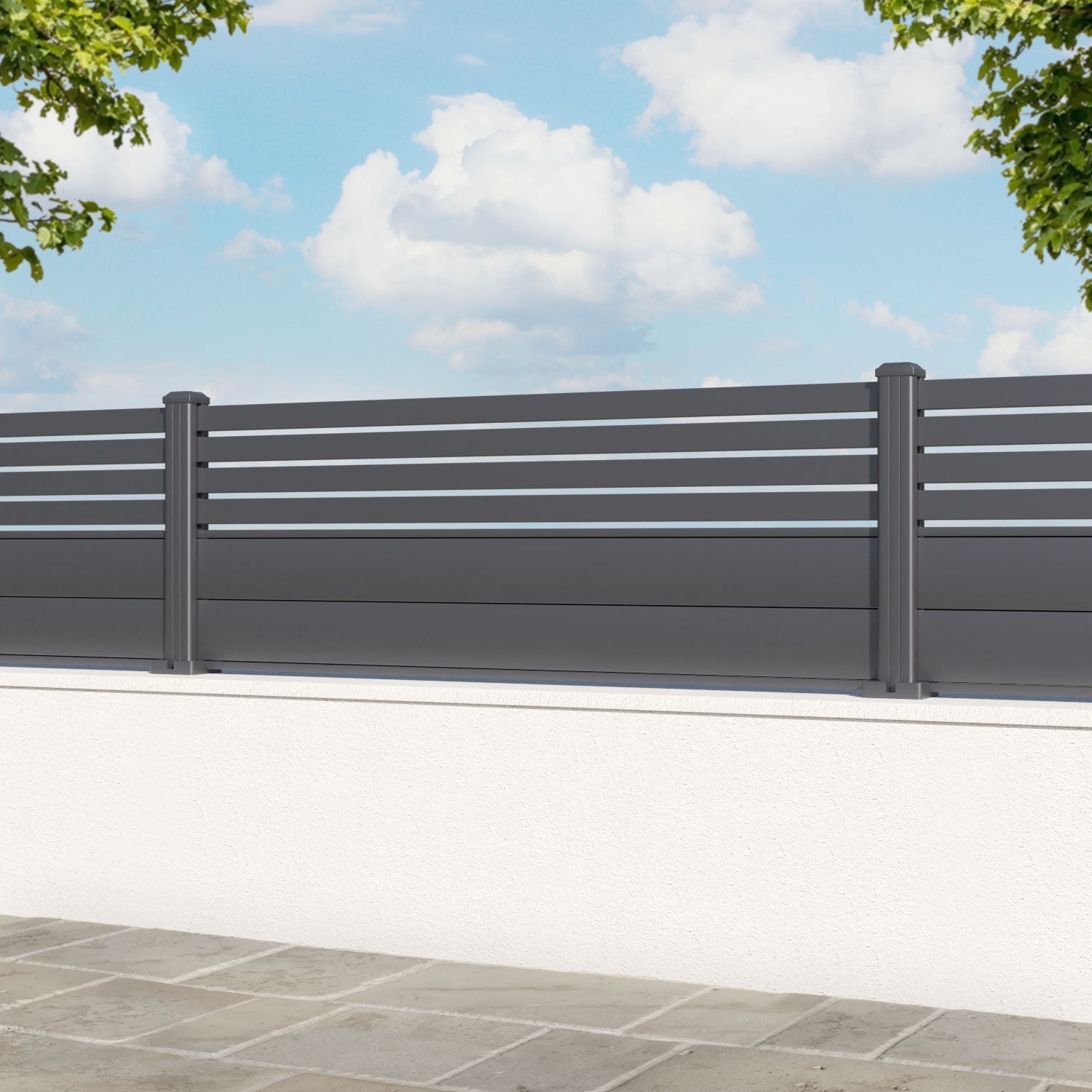 Milton Aluminium Fence Panel - with our aluminium posts