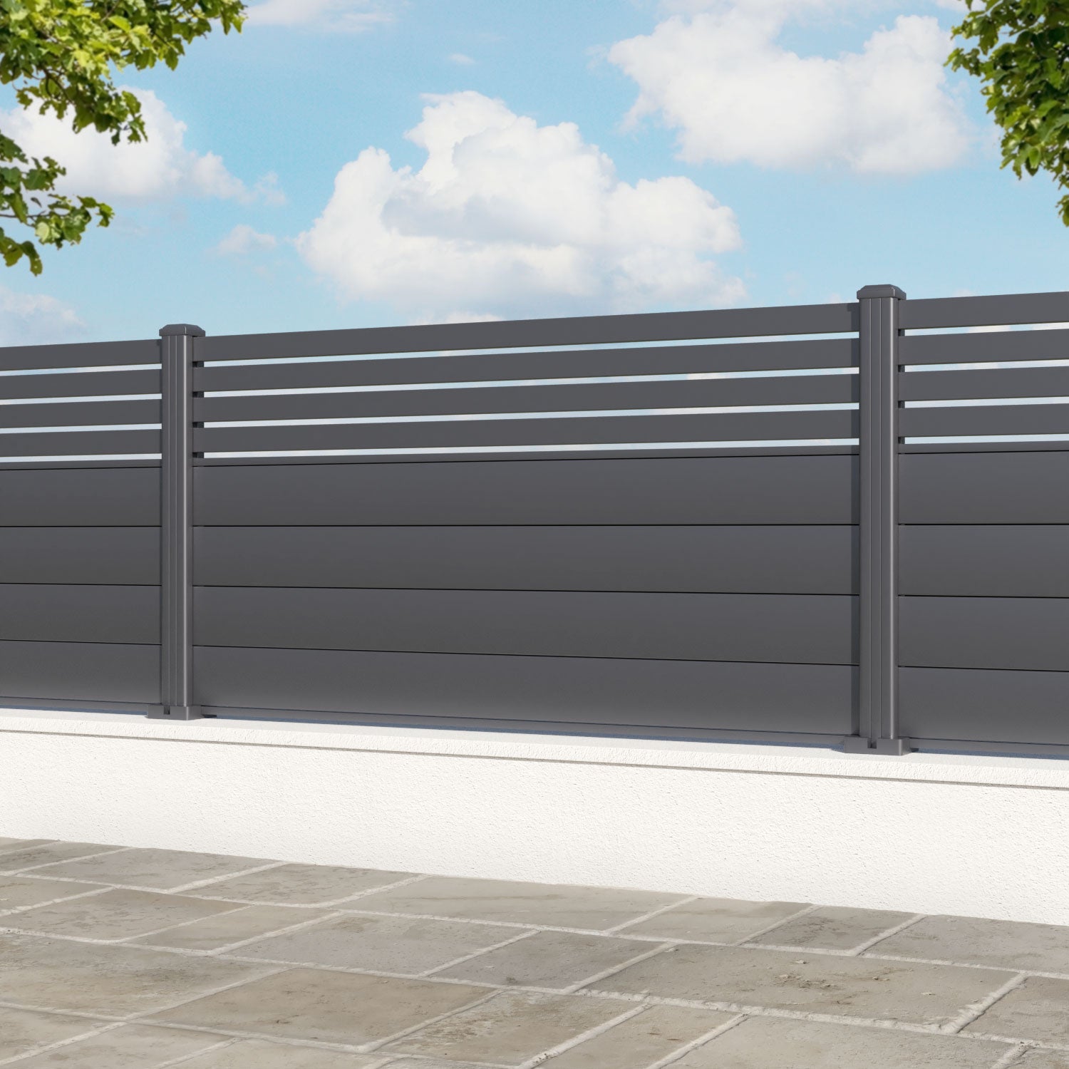 Milton Aluminium Fence Panel - with our aluminium posts