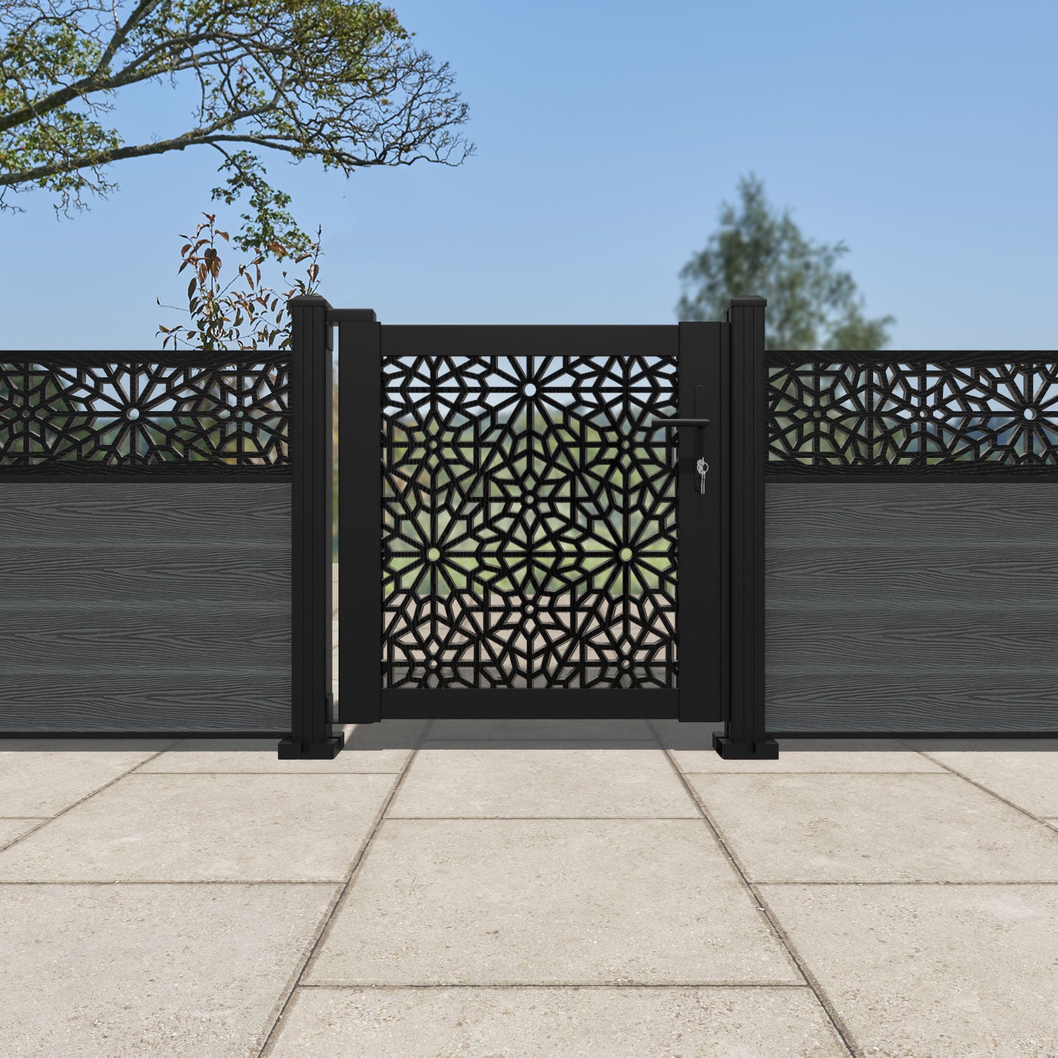 Alnara Full Screen Pedestrian Gate
