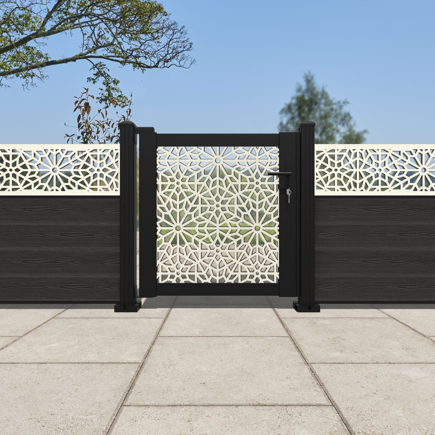 Alnara Full Screen Pedestrian Gate