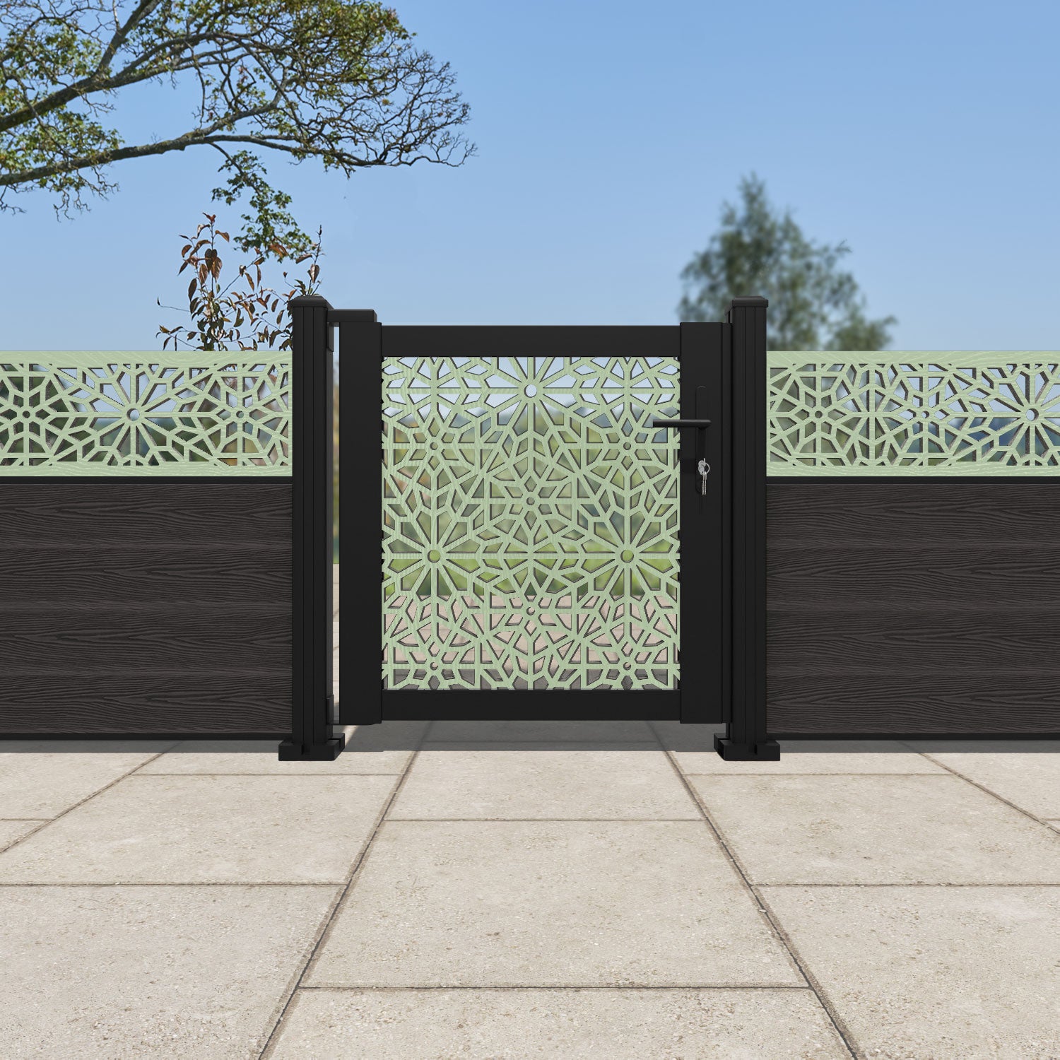 Alnara Full Screen Pedestrian Gate