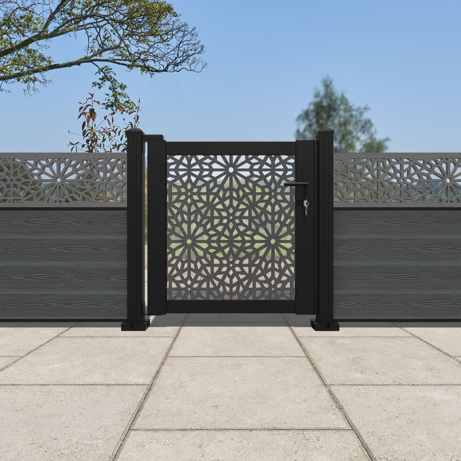 Alnara Full Screen Pedestrian Gate