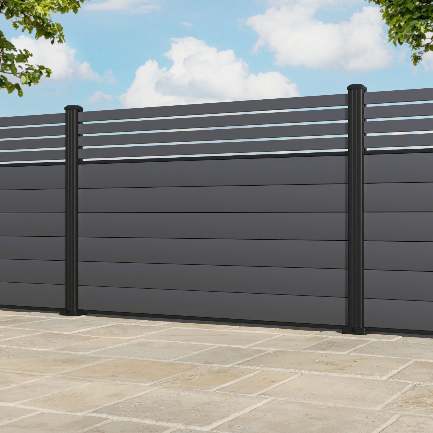 Milton Aluminium Fence Panel - with our aluminium posts
