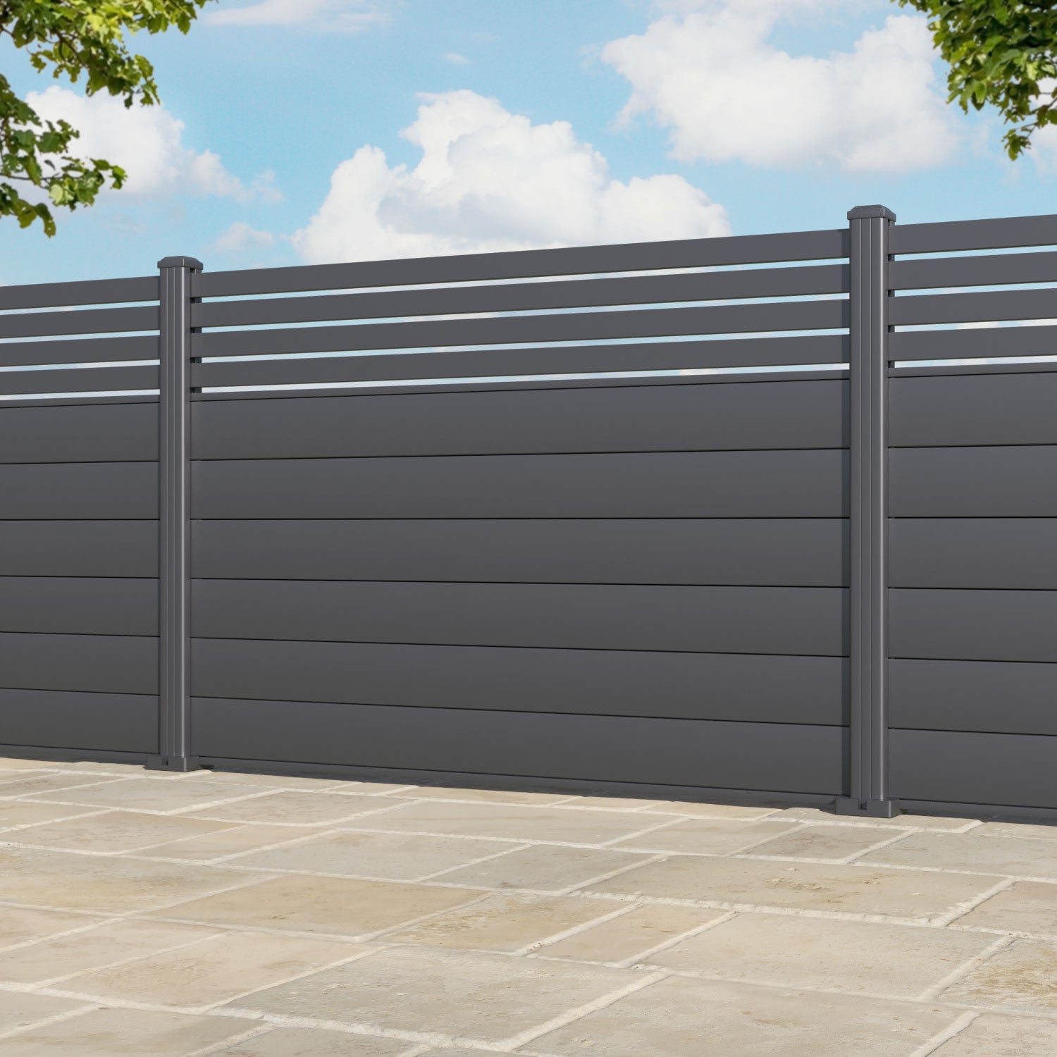 Milton Aluminium Fence Panel - with our aluminium posts