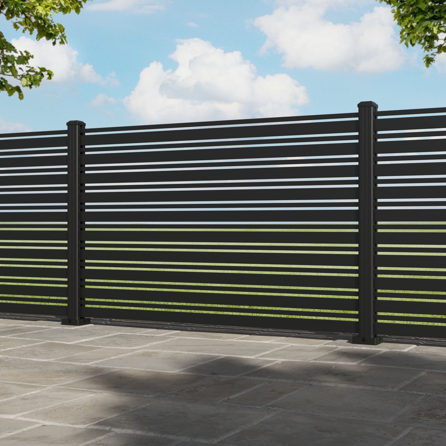 Albany Aluminium Fence Panel - with our aluminium posts