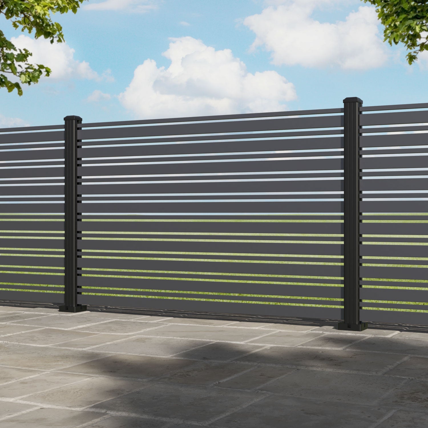 Albany Aluminium Fence Panel - with our aluminium posts