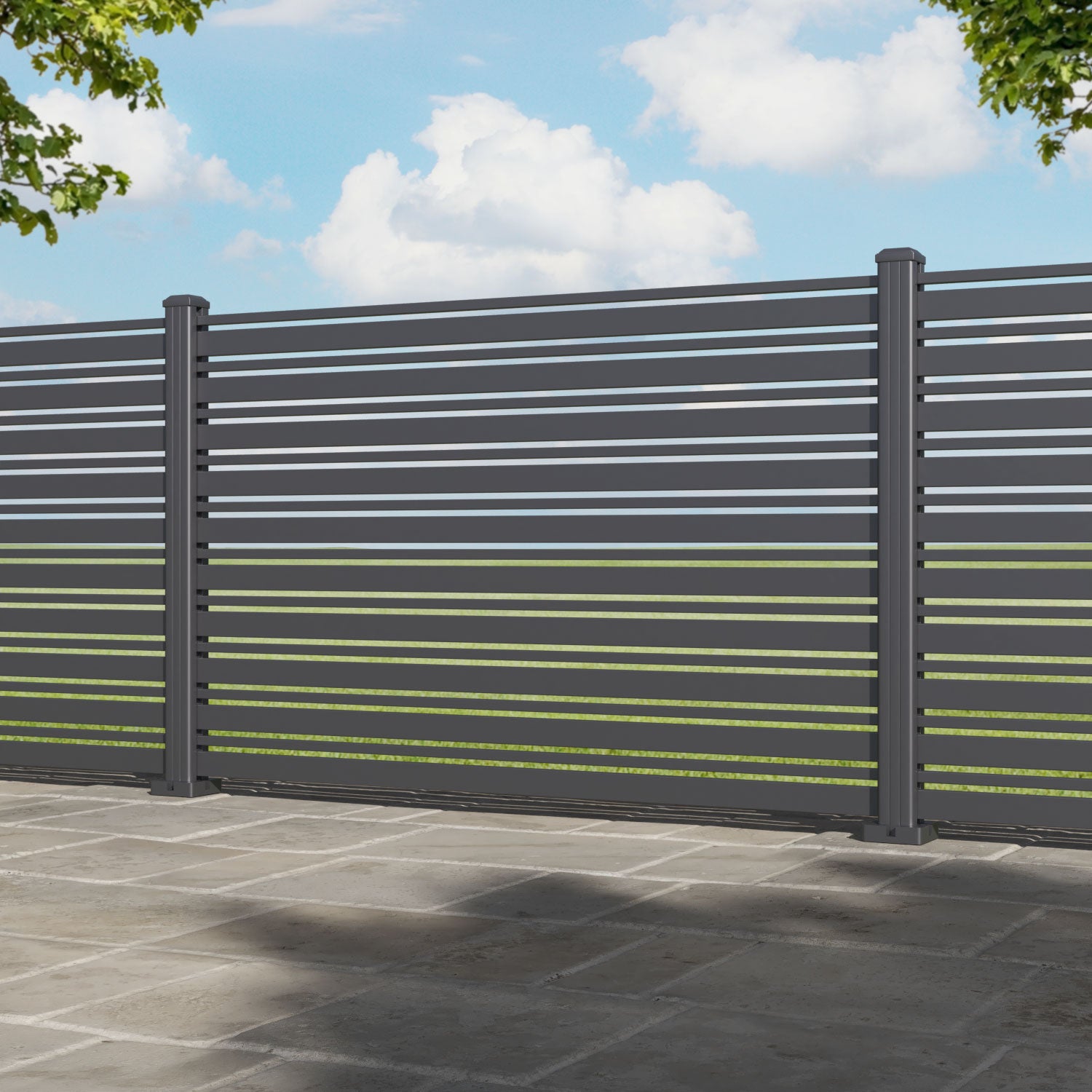 Albany Aluminium Fence Panel - with our aluminium posts