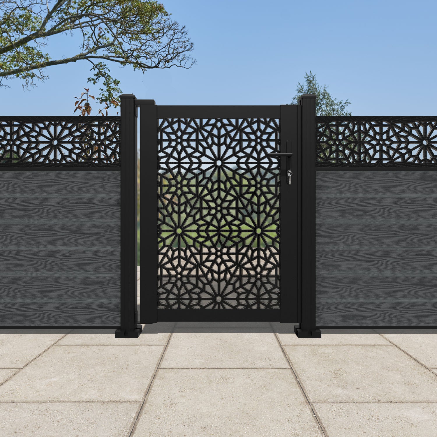Alnara Full Screen Pedestrian Gate