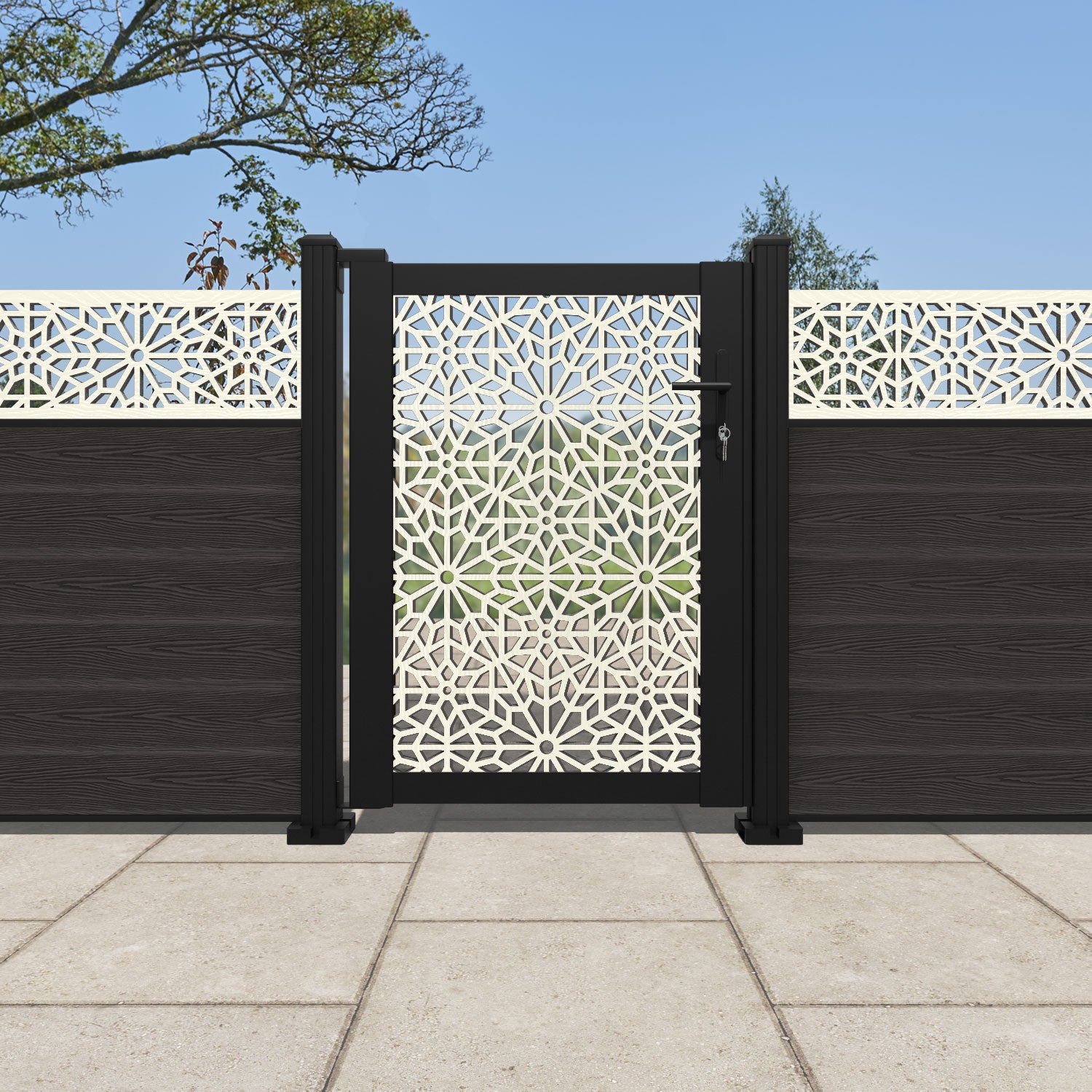 Alnara Full Screen Pedestrian Gate