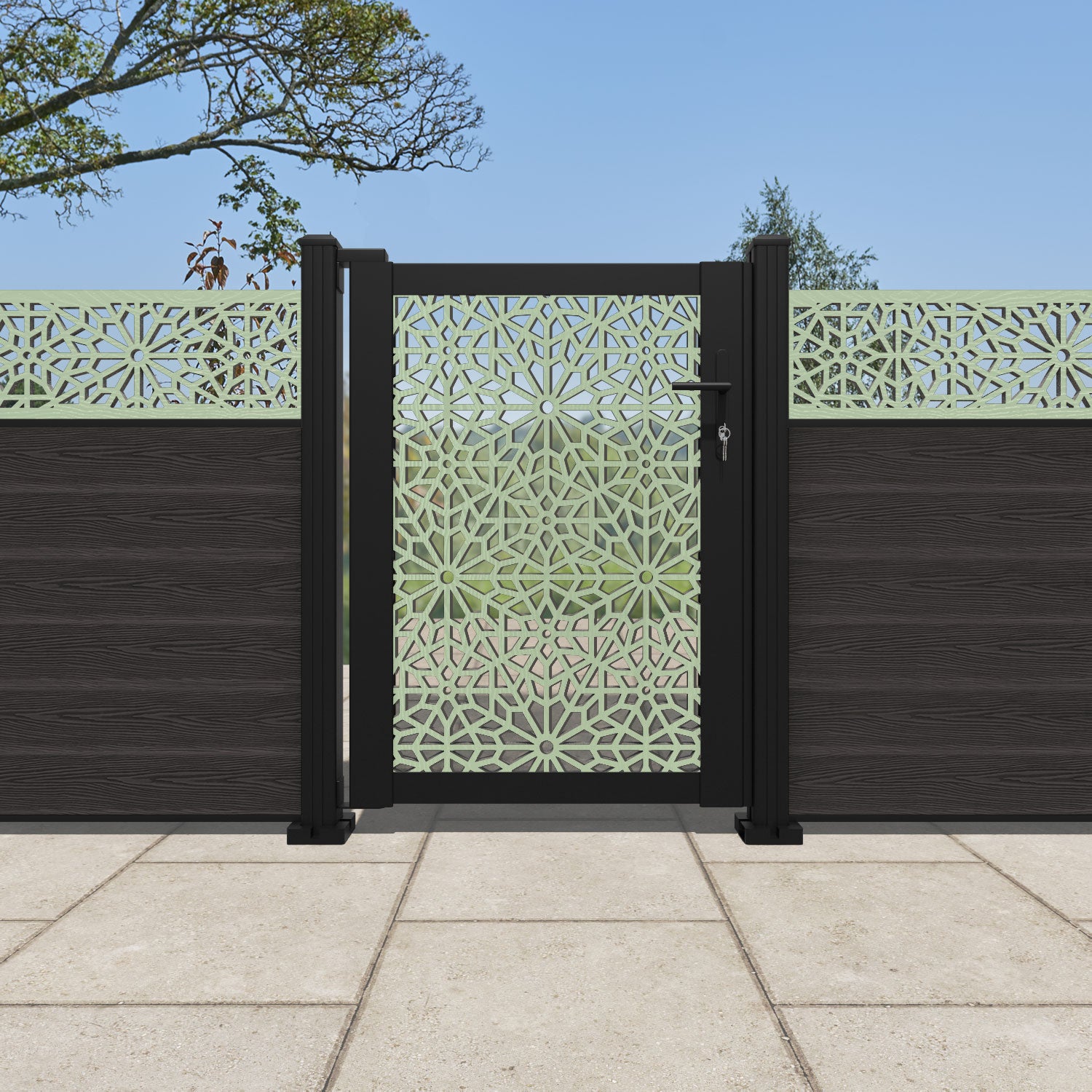 Alnara Full Screen Pedestrian Gate