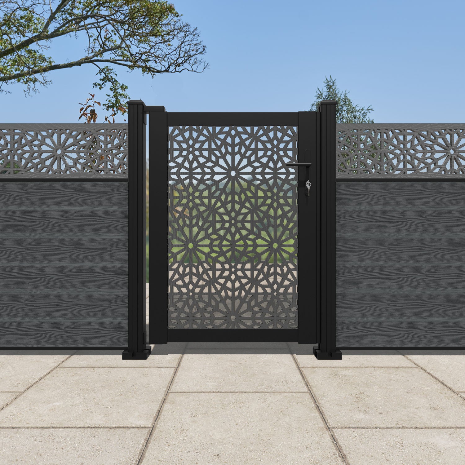Alnara Full Screen Pedestrian Gate