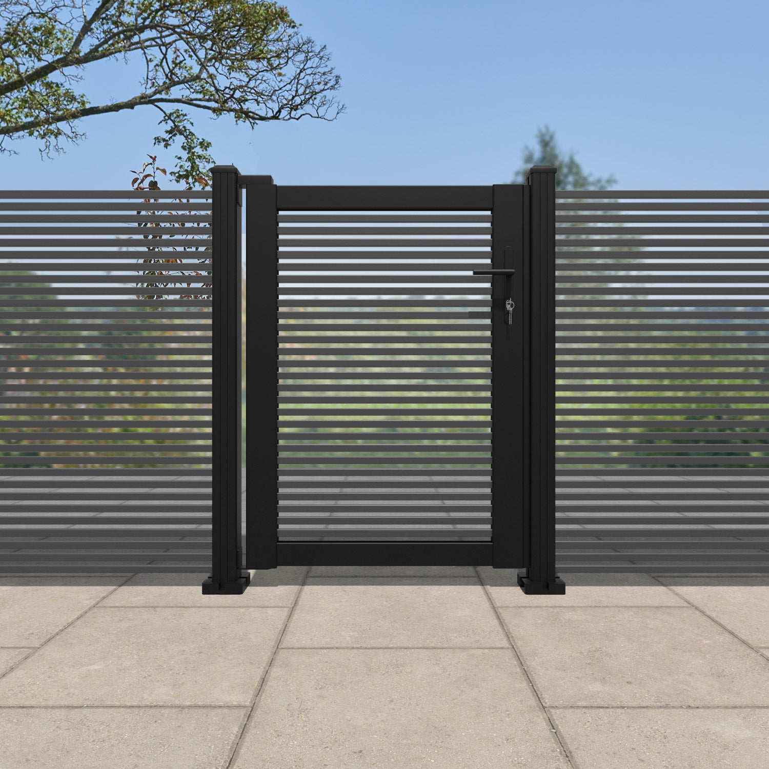 Toledo Aluminium Pedestrian Gate - Grey