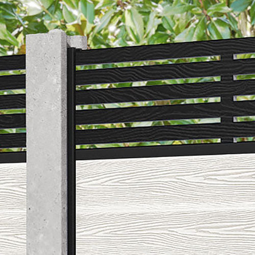 Classic Aspen Fence Panel - Light Stone - for existing concrete posts