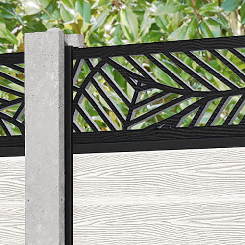 Classic Habitat Fence Panel - Light Stone - for existing concrete posts
