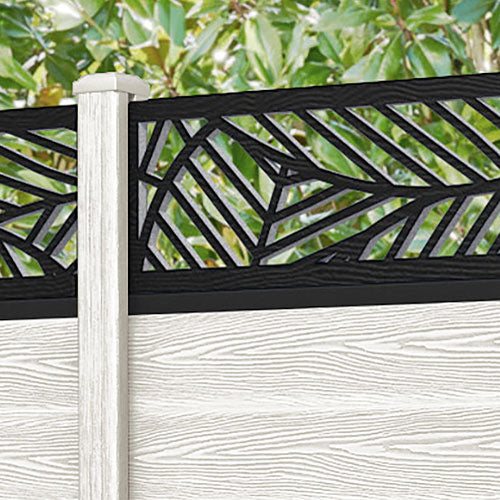 Classic Habitat Fence Panel - Light Stone - with our composite posts