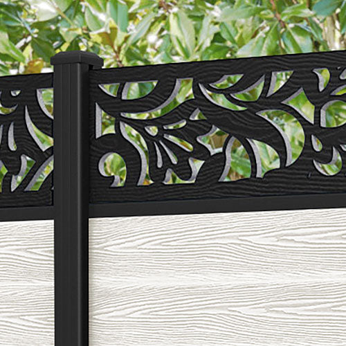 Classic Heritage Fence Panel - Light Stone - with our aluminium posts