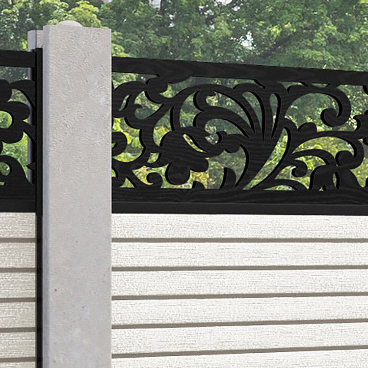 Hudson Eden Fence Panel - Light Stone - for existing concrete posts