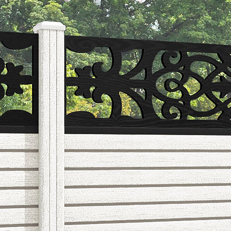 Hudson Windsor Fence Panel - Light Stone - with our composite posts