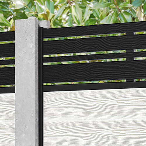 Classic Linea Fence Panel - Light Stone - for existing concrete posts
