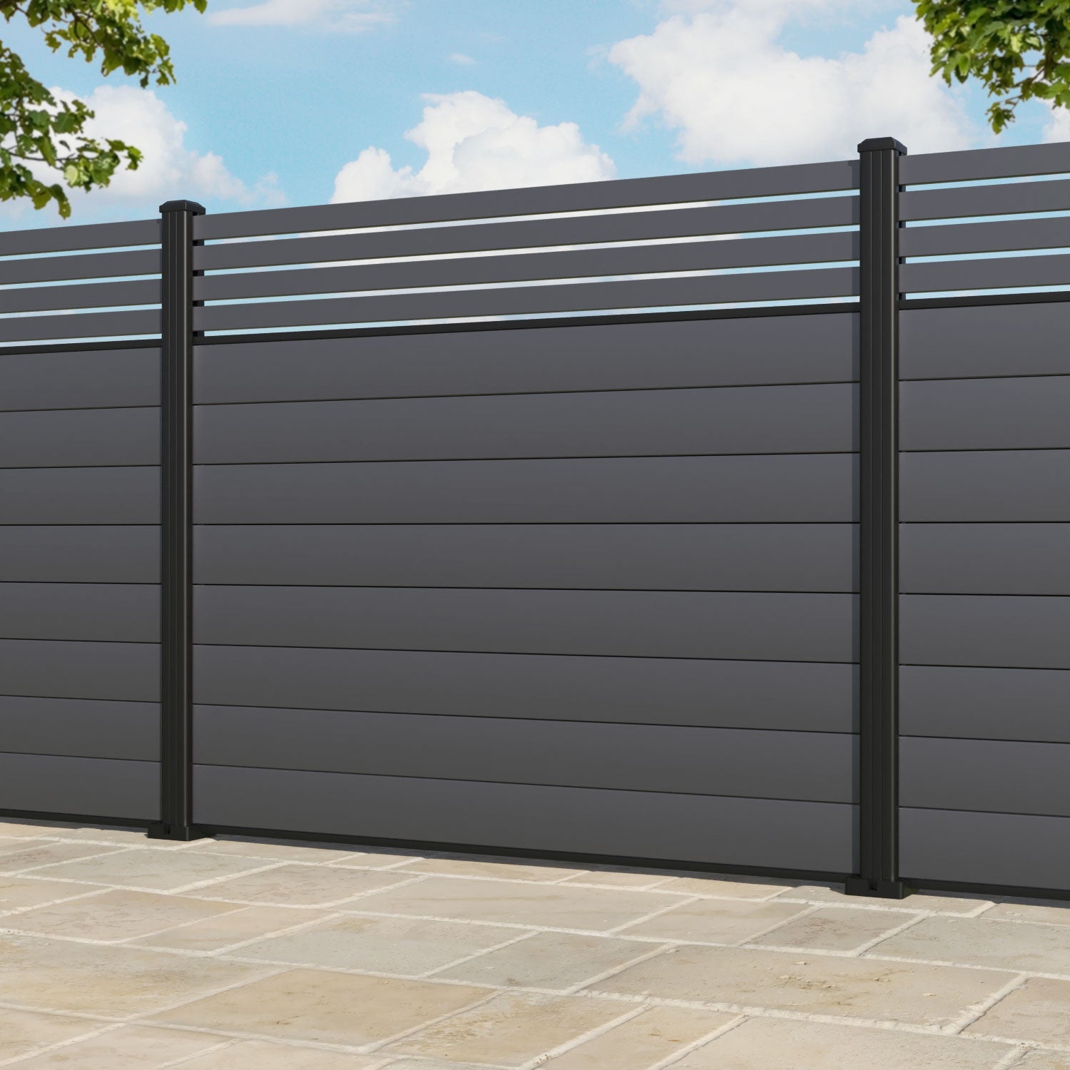 Milton Aluminium Fence Panel - with our aluminium posts