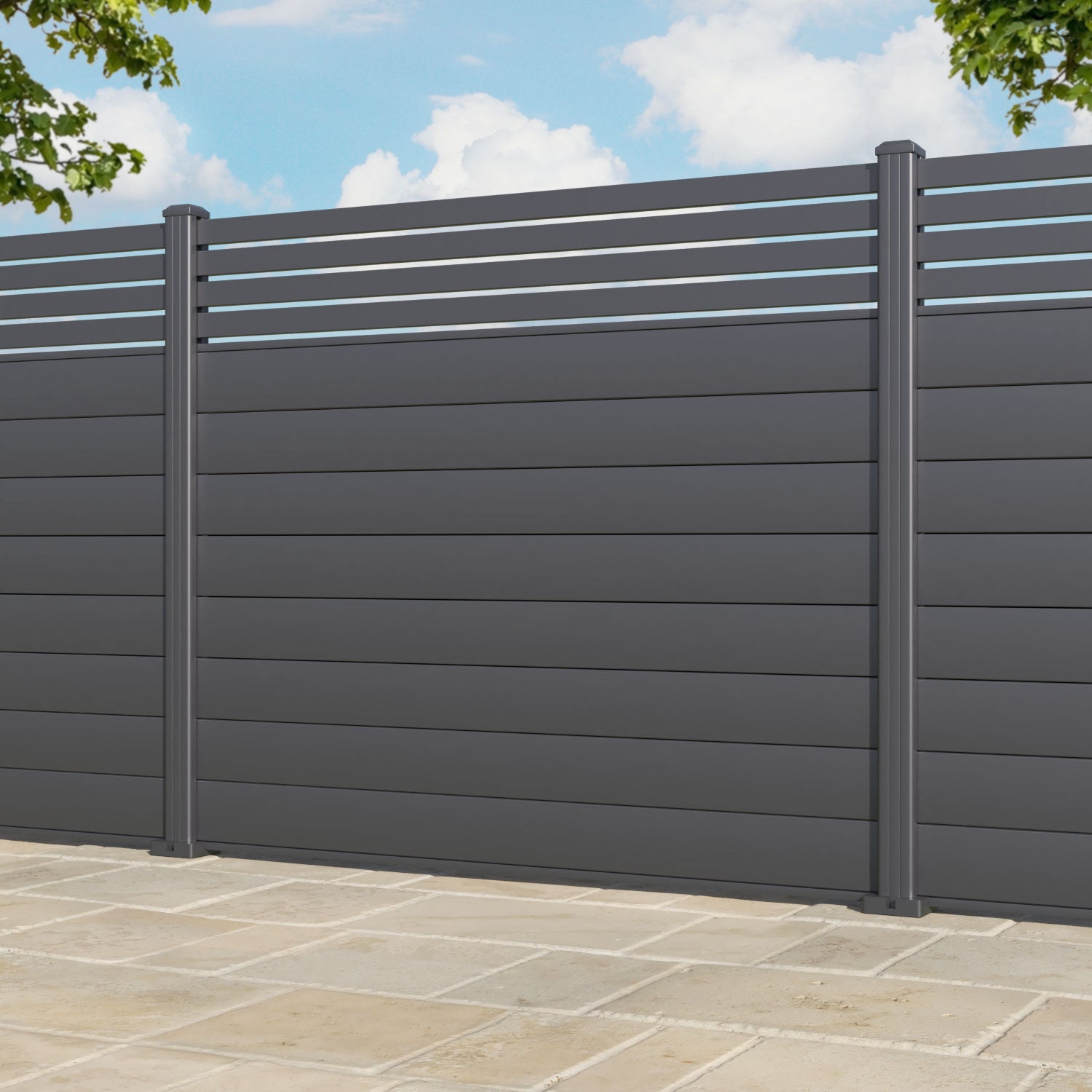 Milton Aluminium Fence Panel - with our aluminium posts