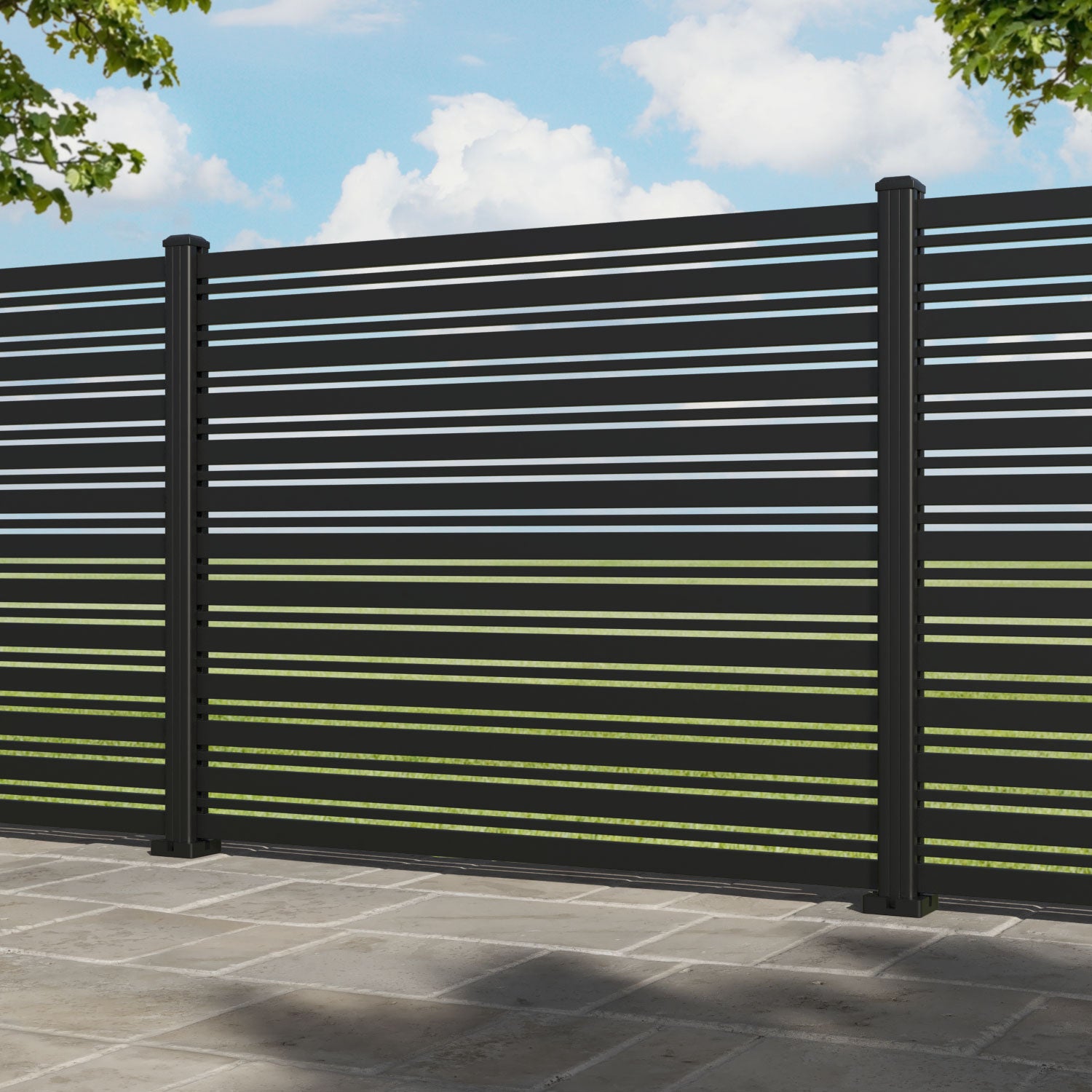 Albany Aluminium Fence Panel - with our aluminium posts
