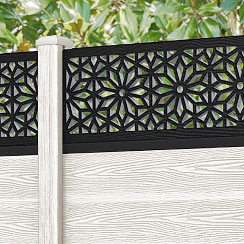 Classic Narwa Fence Panel - Light Stone - with our composite posts