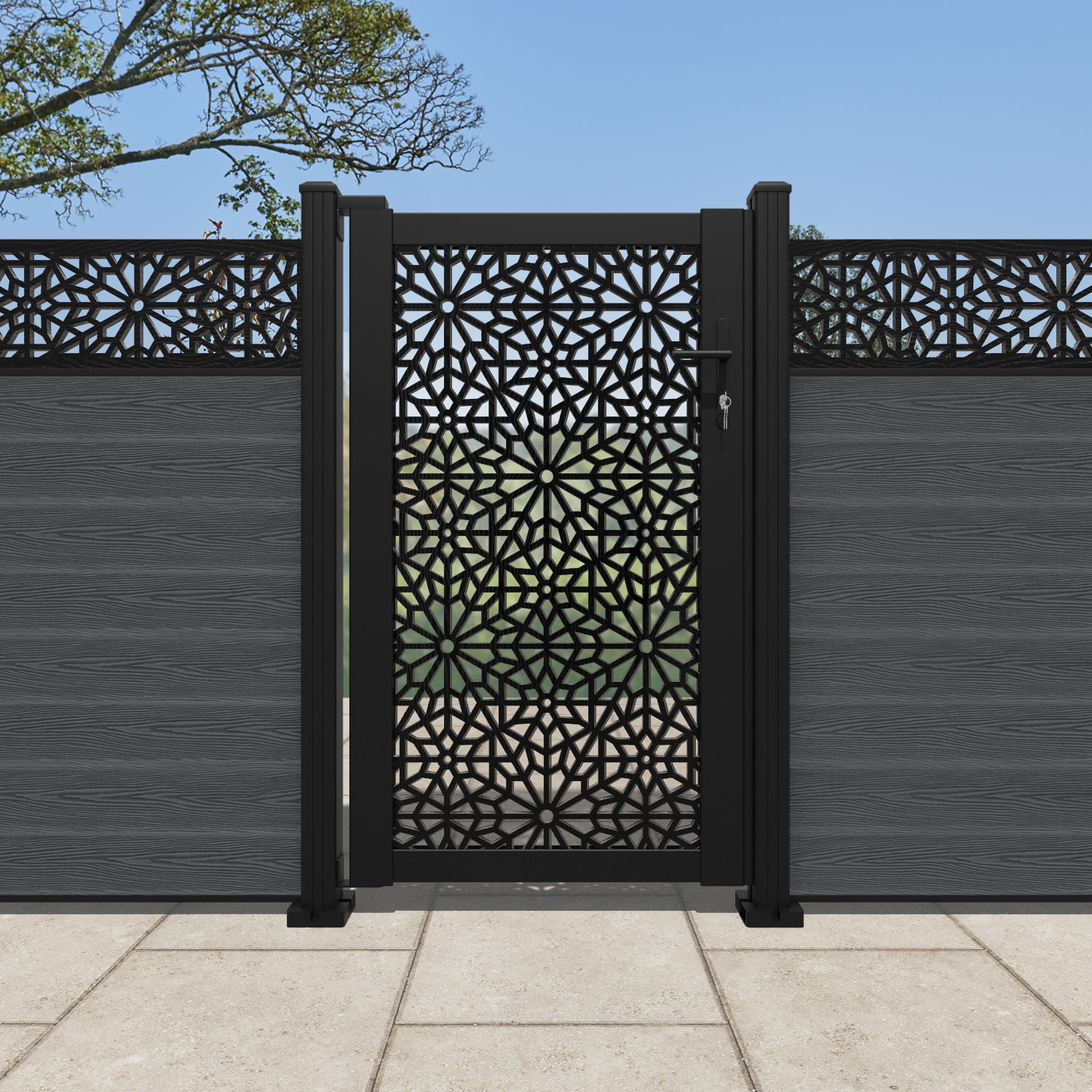 Alnara Full Screen Pedestrian Gate