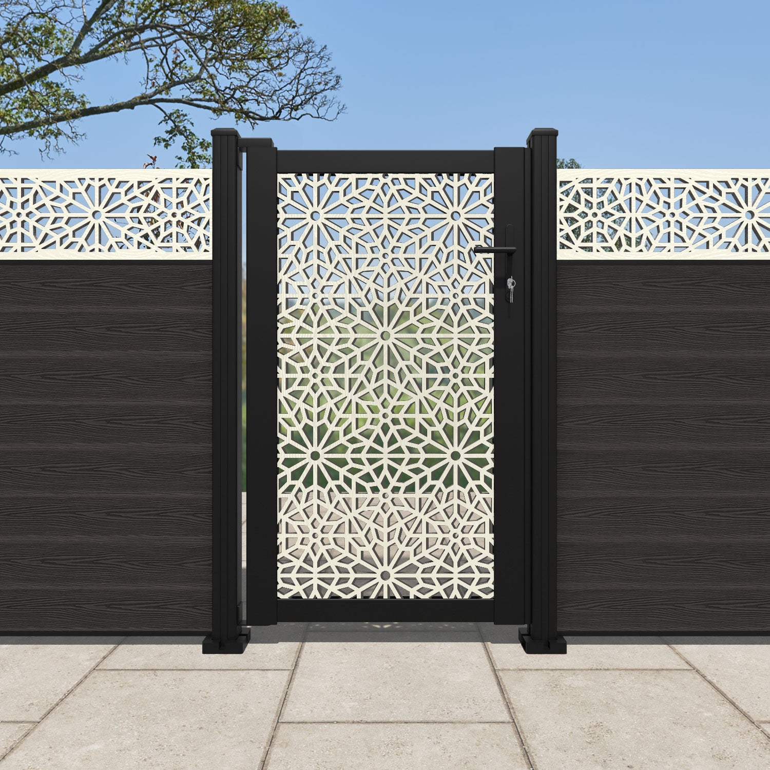 Alnara Full Screen Pedestrian Gate