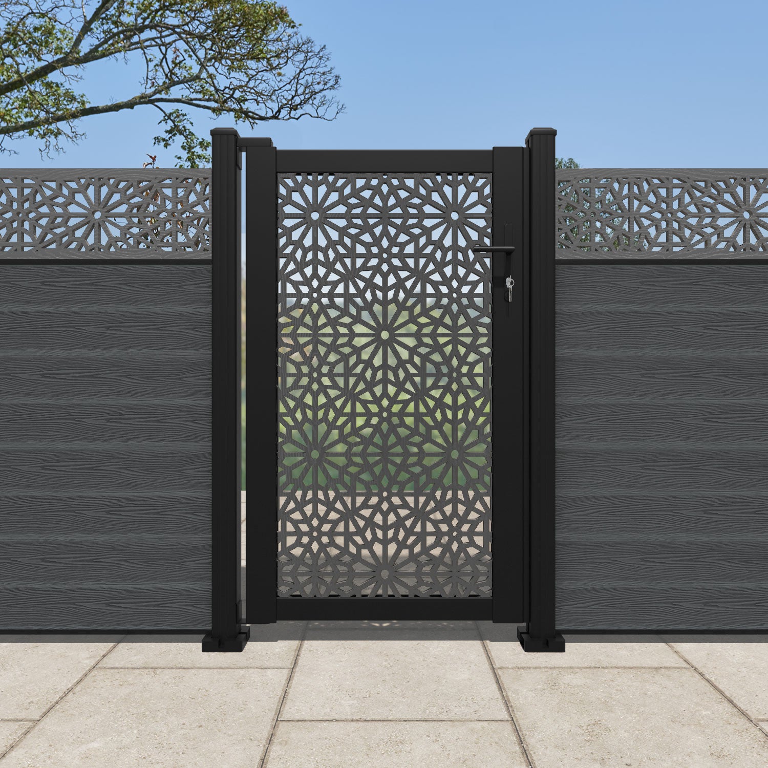 Alnara Full Screen Pedestrian Gate