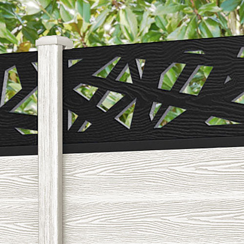 Classic Prism Fence Panel - Light Stone - with our composite posts