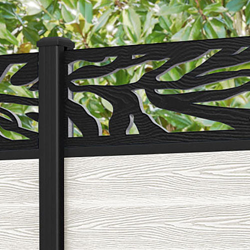 Classic Malawi Fence Panel - Light Stone - with our aluminium posts
