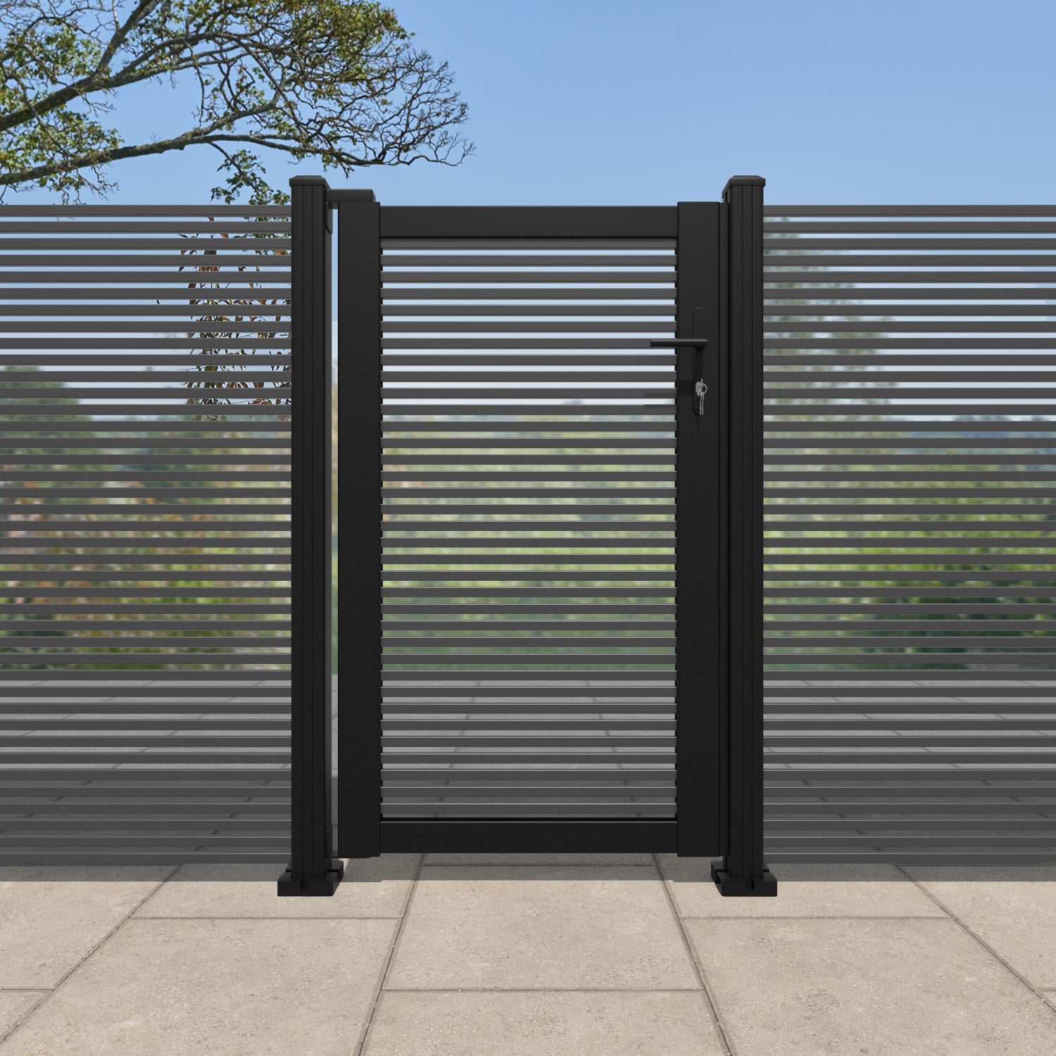 Toledo Aluminium Pedestrian Gate - Grey