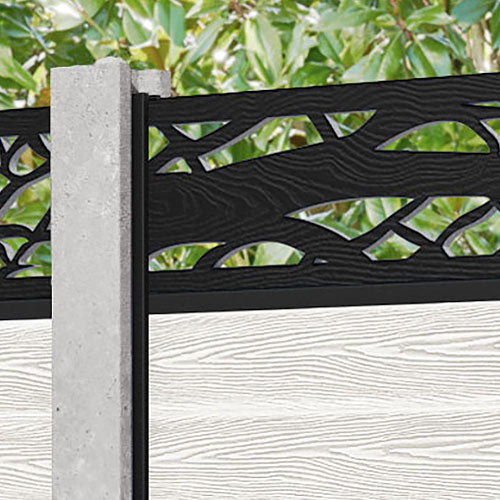 Classic Twilight Fence Panel - Light Stone - for existing concrete posts