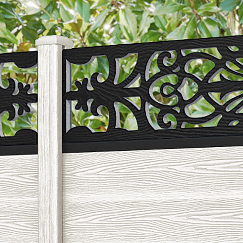 Classic Windsor Fence Panel - Light Stone - with our composite posts