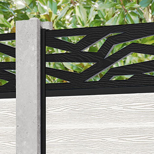 Classic Zenith Fence Panel - Light Stone - for existing concrete posts