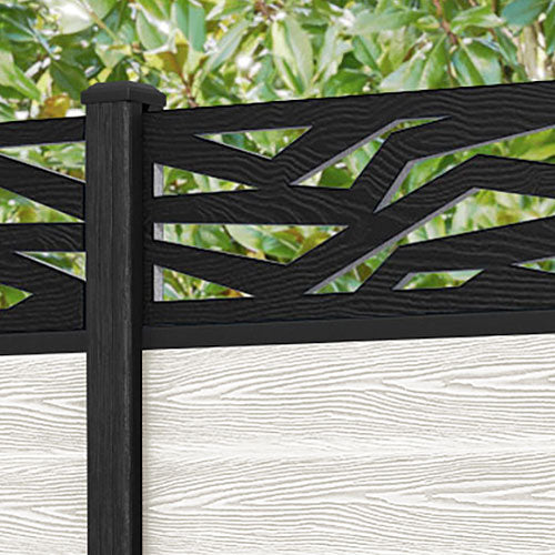 Classic Zenith Fence Panel - Light Stone - with our composite posts