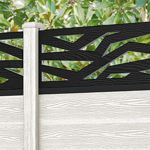Classic Zenith Fence Panel - Light Stone - with our composite posts