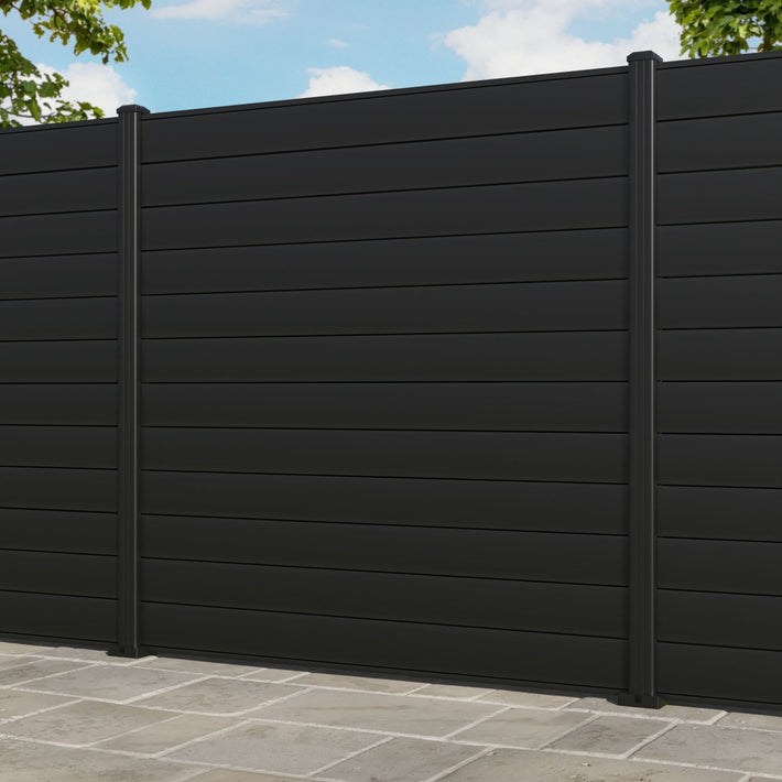 Salone Aluminium Fence Panel - with our aluminium posts