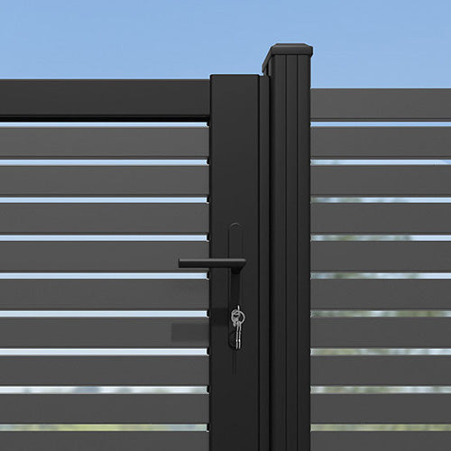 Aria Aluminium Pedestrian Gate - Grey