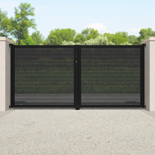 Toledo Aluminium Driveway Gate - Black