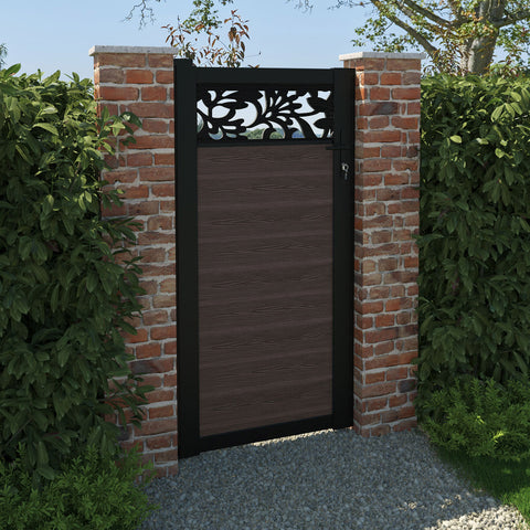 Classic Heritage Pedestrian Gate - Mid Brown