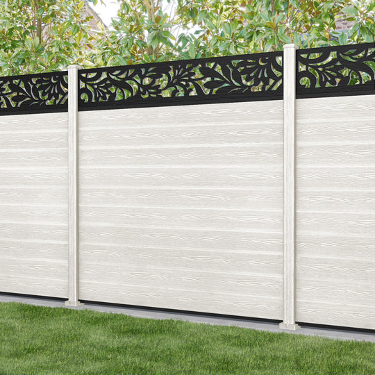 Classic Heritage Fence Panel - Light Stone - with our composite posts