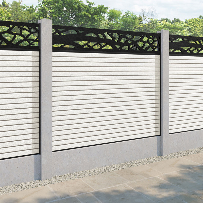 Hudson Twilight Fence Panel - Light Stone - for existing concrete posts